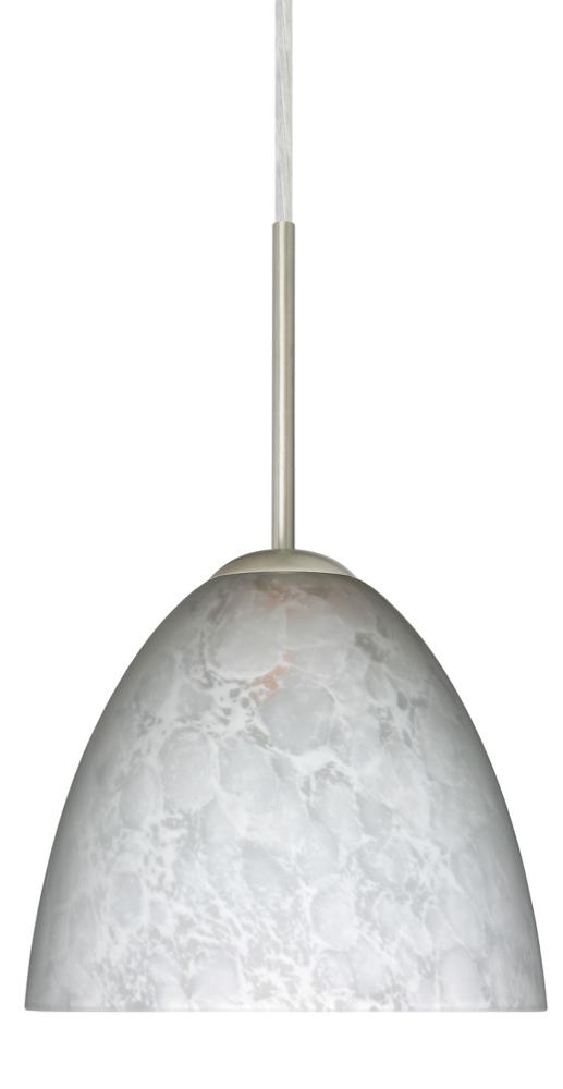 Besa Sasha Pendant Satin Nickel Carrera 1x50W B10 Med