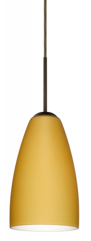 Besa Riva 9 Pendant Bronze Vanilla Matte 1x75W Medium Base