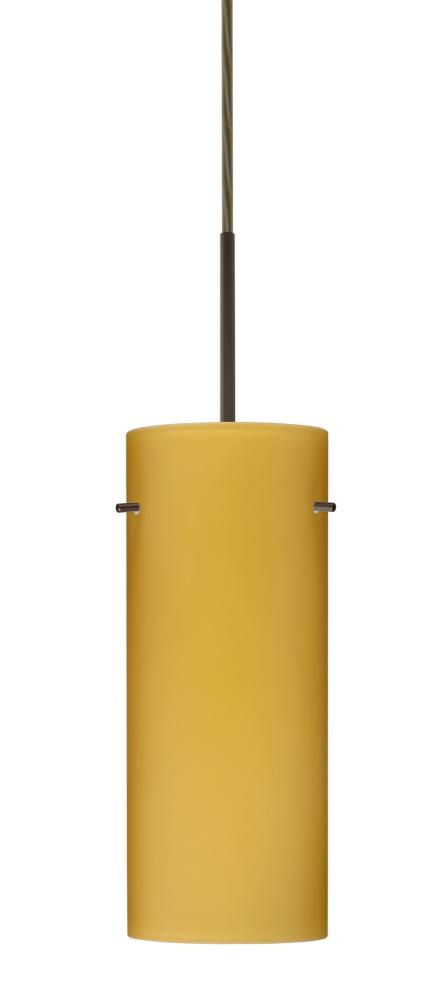 Besa Stilo 10 LED Pendant Vanilla Matte Bronze 1x9W LED