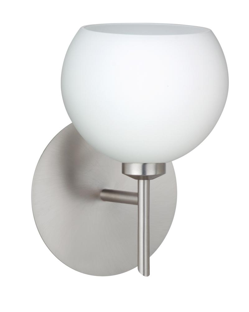 Besa Wall Palla 5 Satin Nickel Opal Matte 1x5W LED