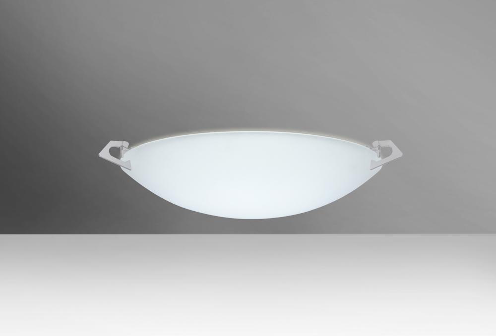 Besa Ceiling Sonya 13 Satin Nickel Satin White 1x11W LED