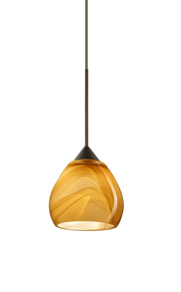 Besa Pendant Tay Tay Bronze Honey 1x50W Halogen