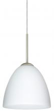 Besa Lighting 1JC-447007-SN - Besa Vila Pendant Satin Nickel Opal Matte 1x60W Medium Base