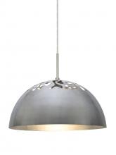 Besa Lighting 1JC-GORDY-SN - Besa Gordy Pendant, Satin Nickel Finish, 1x60W Medium Base