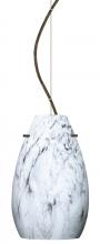 Besa Lighting 1KX-4126MG-LED-BR - Besa Pera 9 LED Pendant Marble Grigio Bronze 1x9W LED