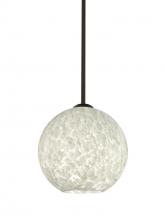 Besa Lighting 1TT-COCO819-BR - Besa Coco 8 Stem Pendant, Carrera, Bronze Finish, 1x60W Medium Base