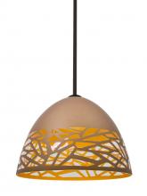 Besa Lighting 1TT-KIEVCP-BR - Besa Kiev Stem Pendant, Copper, Bronze Finish, 1x60W Medium Base