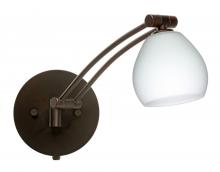 Besa Lighting 1WW-560507-BR - Besa Wall Tay Tay Bronze Opal Matte 1x50W Halogen Gy6.35