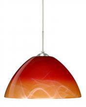 Besa Lighting J-4201SL-LED-SN - Besa Tessa Pendant For Multiport Canopy Solare Bronze 1x9W LED