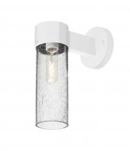 Besa Lighting JUNI10CL-WALL-WH - Besa, Juni 10 Outdoor Sconce, Clear Bubble, White Finish, 1x60W Medium Base