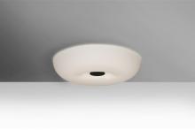 Besa Lighting NIMBUS1007C-LED-BK - Besa, Nimbus 10 Ceiling, Opal Matte, Black, 1x23W LED