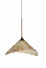 Besa Lighting 1XP-191383-BR - Besa Pendant Hoppi Bronze Mocha 1x50W Halogen