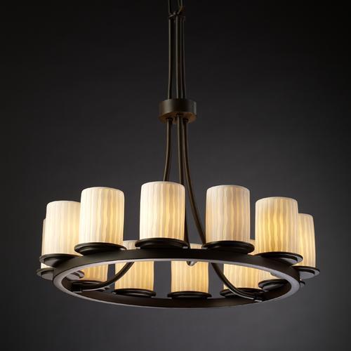 Dakota 12-Light Ring Chandelier (Tall)