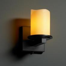 Justice Design Group CNDL-8771-10-AMBR-MBLK - Dakota 1-Light Wall Sconce