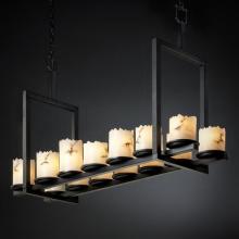 Justice Design Group FAL-8769-10-MBLK - Dakota 14-Light Bridge Chandelier (Short)