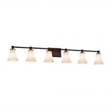 Justice Design Group CLD-8426-20-DBRZ - Tetra 6-Light Bath Bar