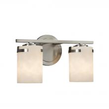 Justice Design Group CLD-8452-10-NCKL - Atlas 2-Light Bath Bar