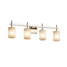 Justice Design Group FSN-8414-10-WEVE-NCKL - Union 4-Light Bath Bar