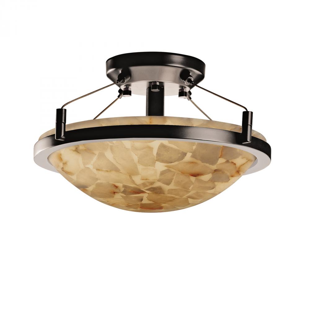 14&#34; LED Semi-Flush Bowl w/ Ring