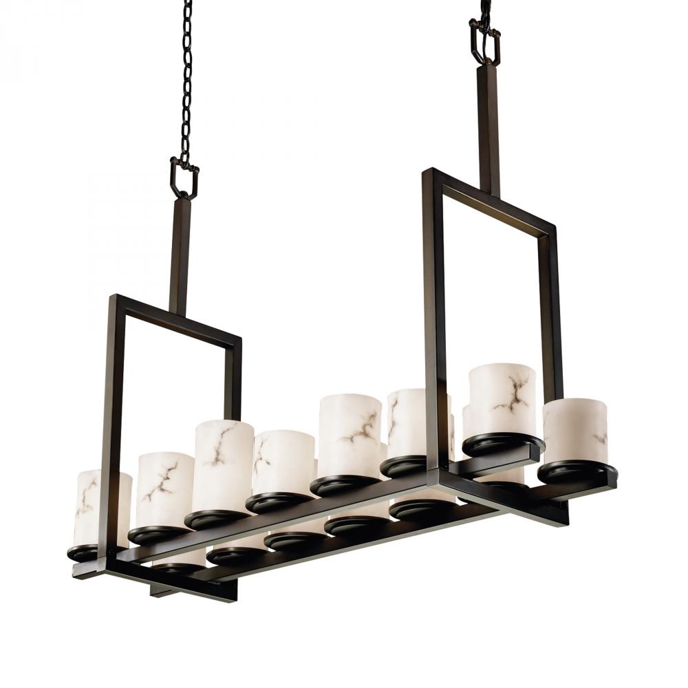 Dakota 14-Light Bridge LED Chandelier (Tall)