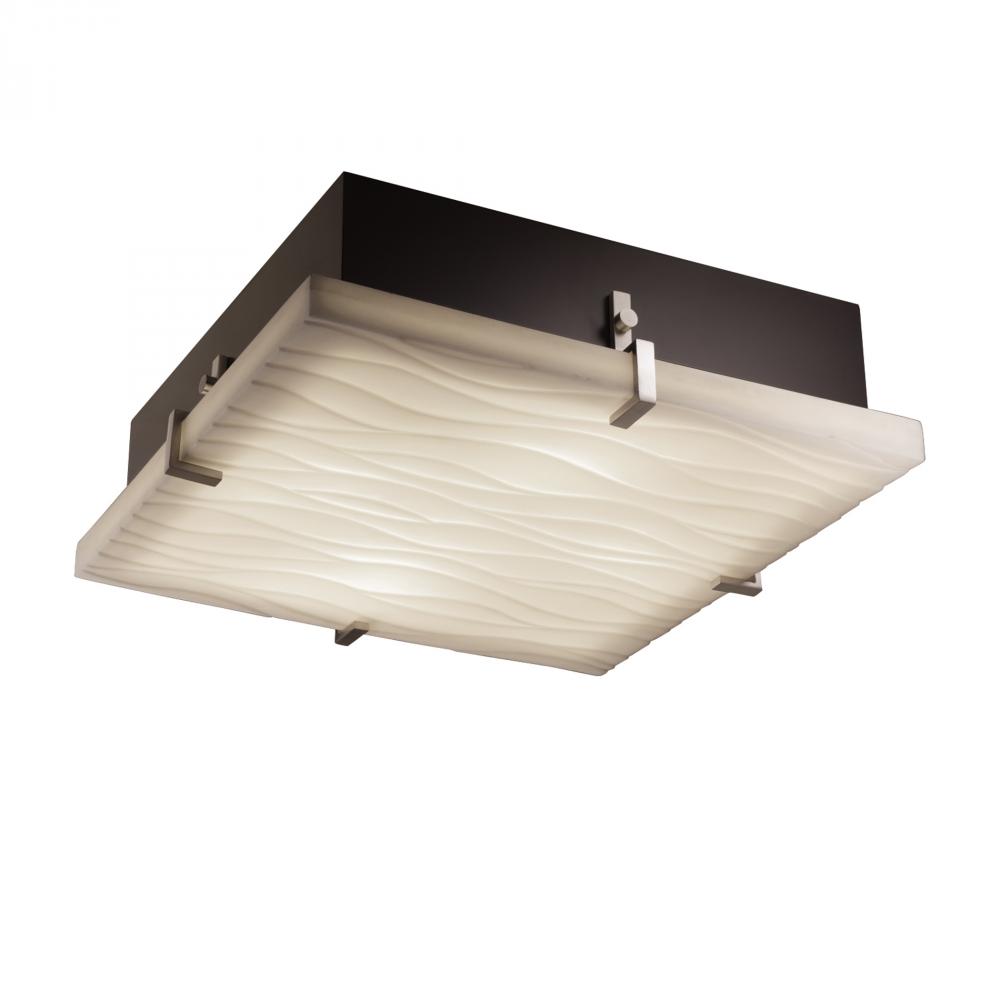 Clips 16&#34; Square LED Flush-Mount