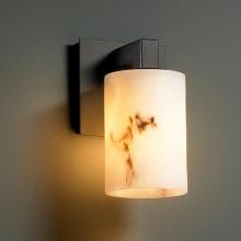 Justice Design Group FAL-8921-12-MBLK - Modular 1-Light Wall Sconce