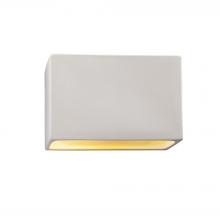 Justice Design Group CER-5650W-BIS-LED2-2000 - Large ADA Rectangle (Outdoor) LED Wall Sconce - Closed Top