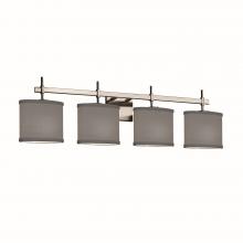 Justice Design Group FAB-8414-30-GRAY-NCKL - Union 4-Light Bath Bar