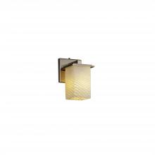 Justice Design Group FSN-8671-15-WEVE-NCKL - Montana 1-Light Wall Sconce