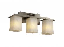 Justice Design Group GLA-8673-26-WHTW-NCKL - Montana 3-Light Bath Bar