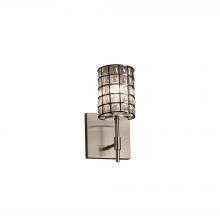 Justice Design Group WGL-8411-10-GRCB-NCKL - Union 1-Light Wall Sconce (Short)