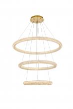 Elegant 3800G41LSG - Bowen 42 inch LED chandelier in Satin Gold